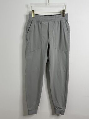 Lululemon ABC Warpstreme Joggers Light Gray LM5A85S Activewear Pants Mens SZ S